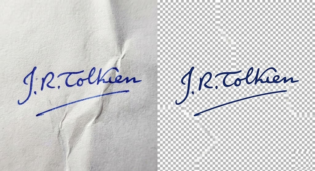 How to remove background from signature online to create a transparent digital stamp.